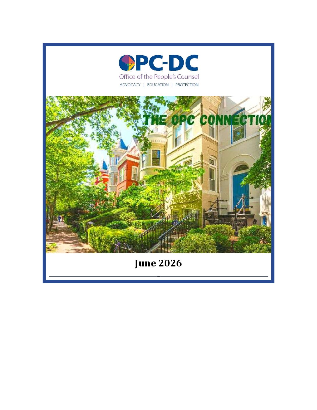 Water Rates Rising, No Disconnections Allowed, Energy Outlook & More in the June OPC Connection!