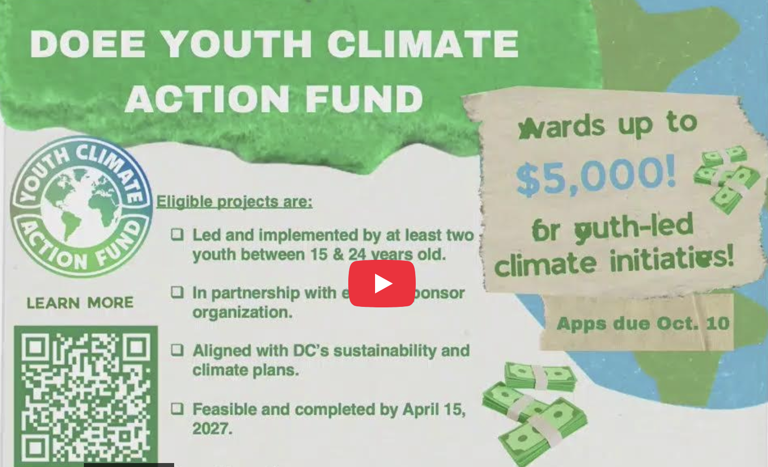 Calling All Young People Across the District to come out and join OPC at The Next Gen Climate Con Event!