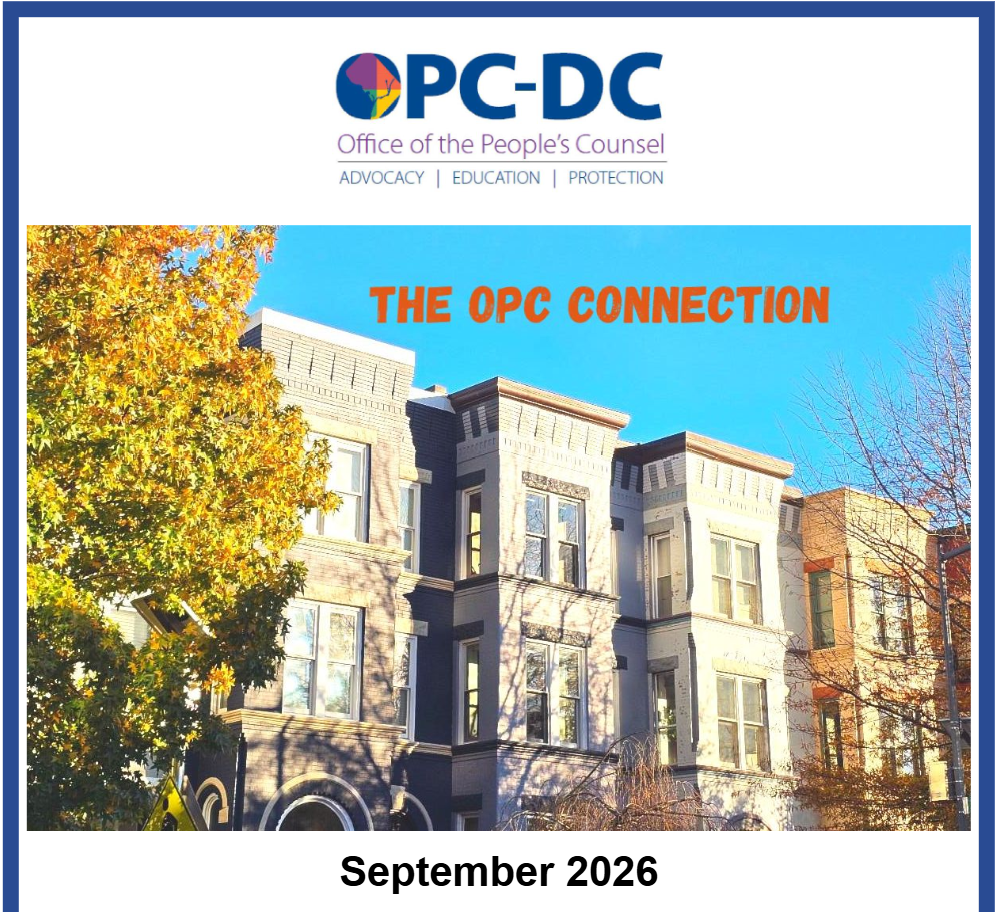 Water Rates Rising, Tracking Data Centers, Testify at DC Council, Save with Solar & More in the September OPC Connection!